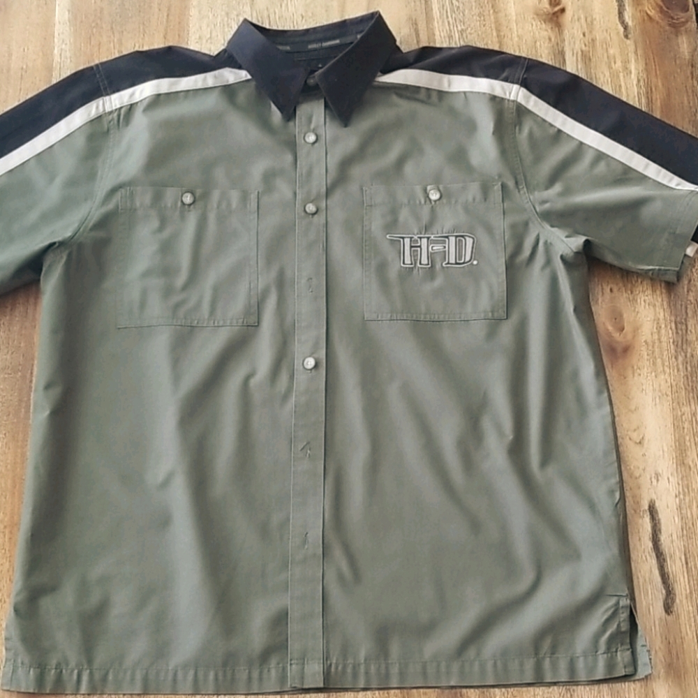 Harley Davidson button down shirt